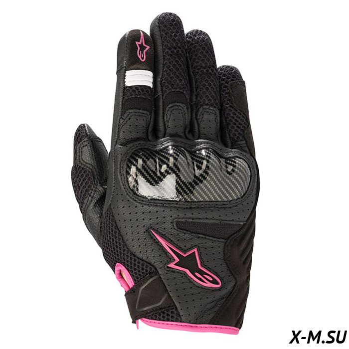 Перчатки STELLA SMX-1 AIR GLOVES BLACK WHITE FUCHSIA Перчатки STELLA SMX-1 AIR GLOVES BLACK WHITE FUCHSIA